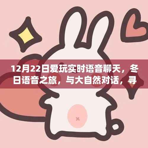 冬日语音之旅,实时语音聊天,与大自然对话,探索内心的宁静与乐趣