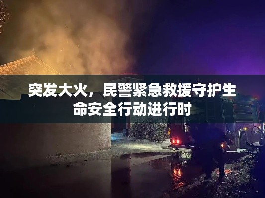 突发大火,民警紧急救援守护生命安全行动进行时