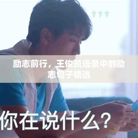 励志前行,王俊凯语录中的励志句子精选