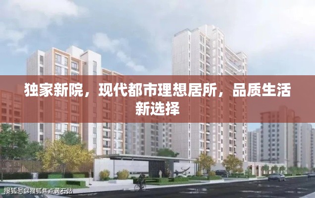 独家新院,现代都市理想居所,品质生活新选择