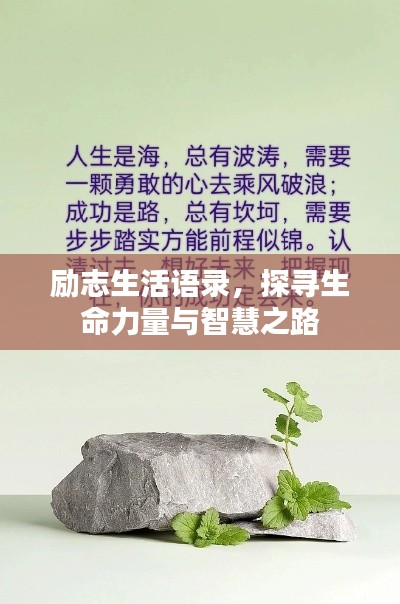 励志生活语录，探寻生命力量与智慧之路
