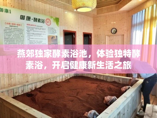 燕郊独家酵素浴池，体验独特酵素浴，开启健康新生活之旅